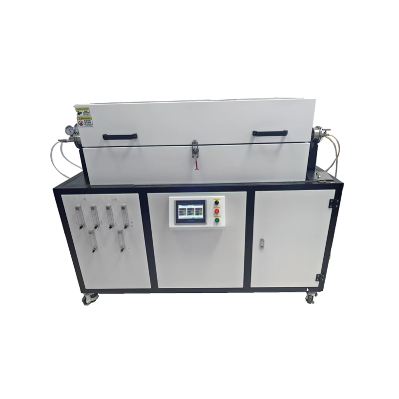 Four à tube de quartz de haute pureté à trois températures